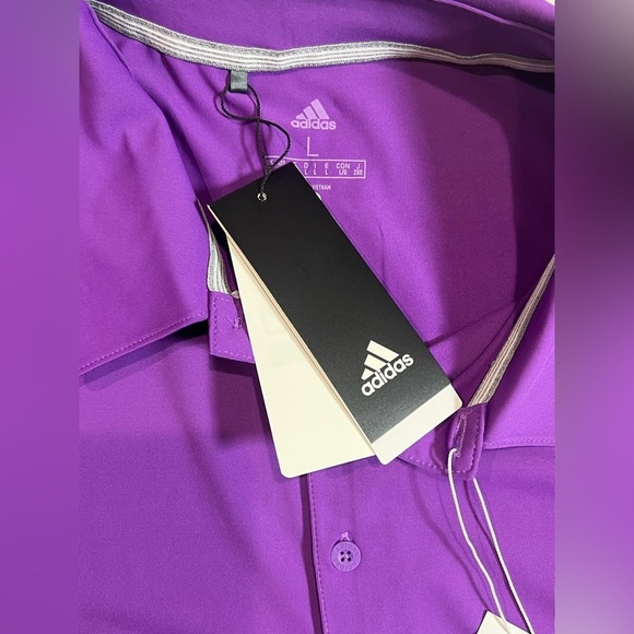 NWT Large Adidas Men's Purple UPF 50 Ultimate 365 All Day 2.0 Golf Polo Shirt - Picture 6 of 11